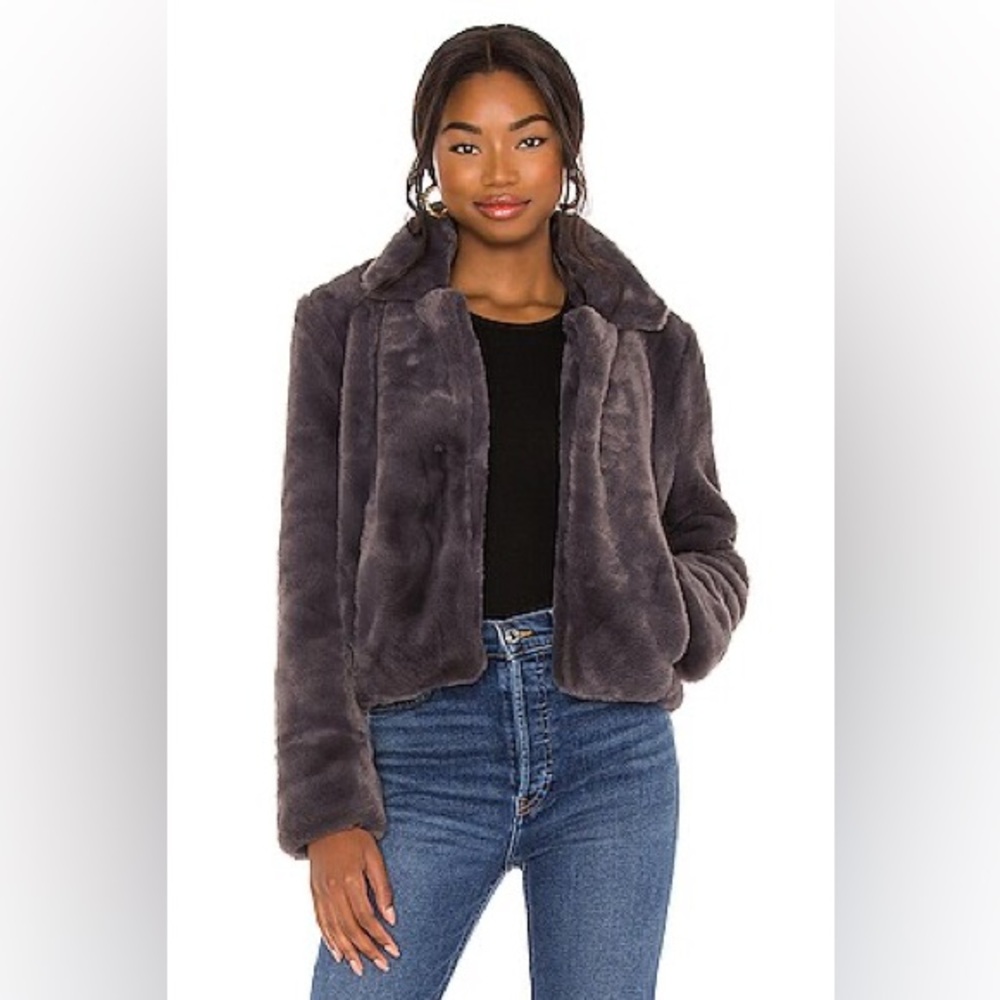 Faux Fur Moto Jacket Cosmic High